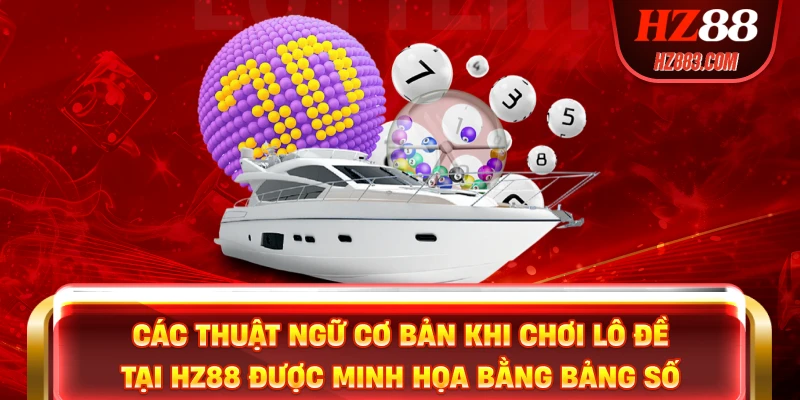 Các thuật ngữ cơ bản khi chơi lô đề tại HZ88 được minh họa bằng bảng số